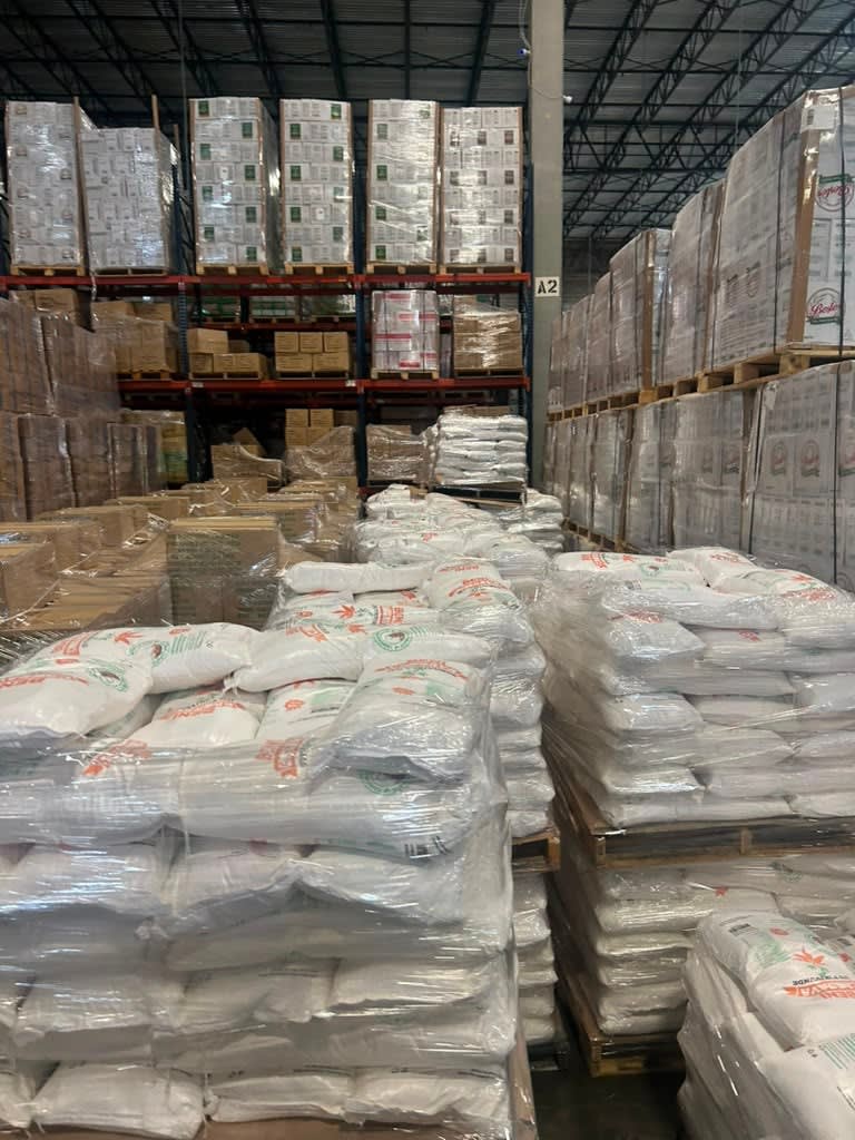 Racked warehouse